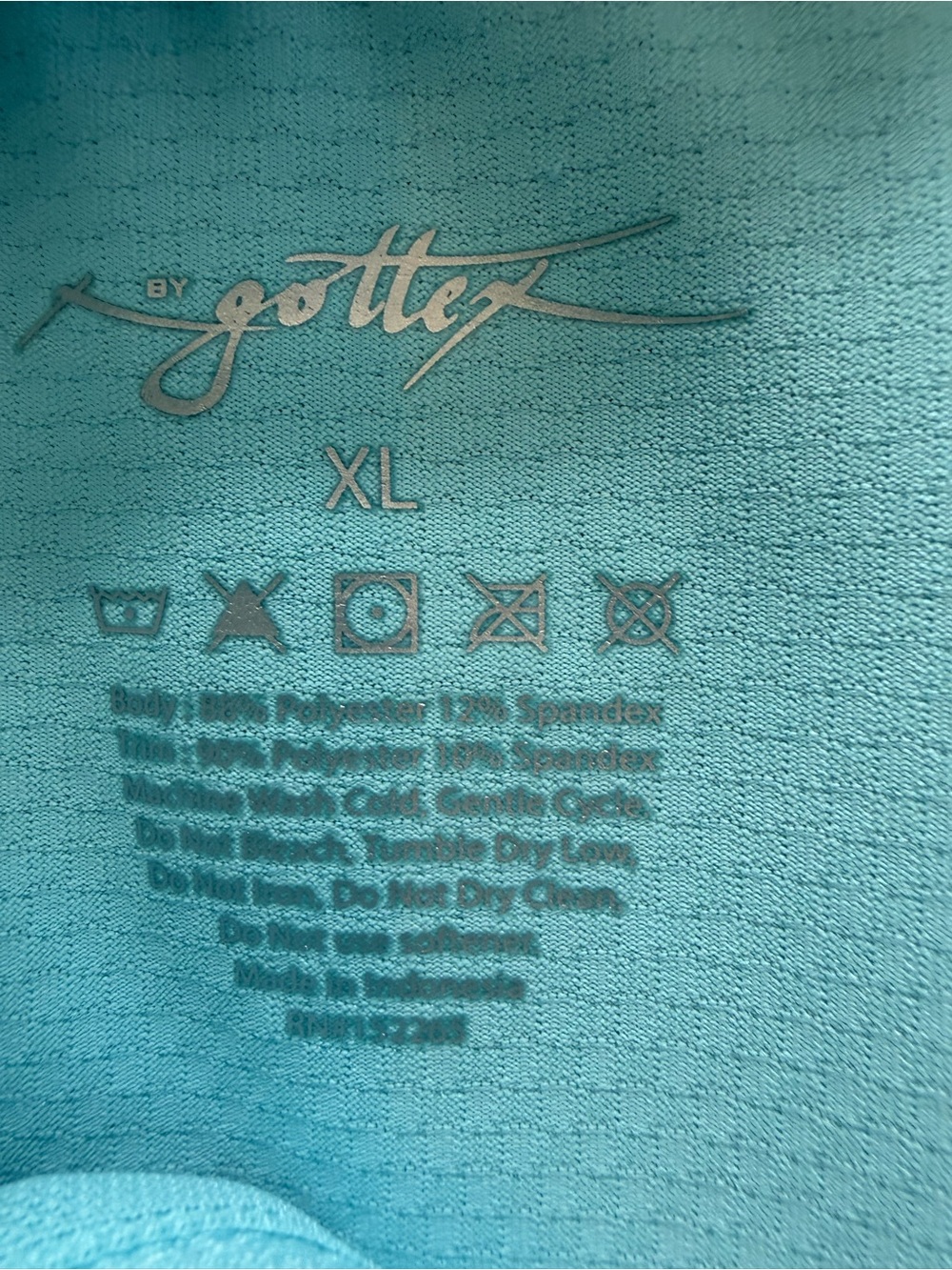 Gottex Activewear 2pc Golf Tennis Set Aqua Zip Pullover & Floral Skort XL - Picture 7 of 14